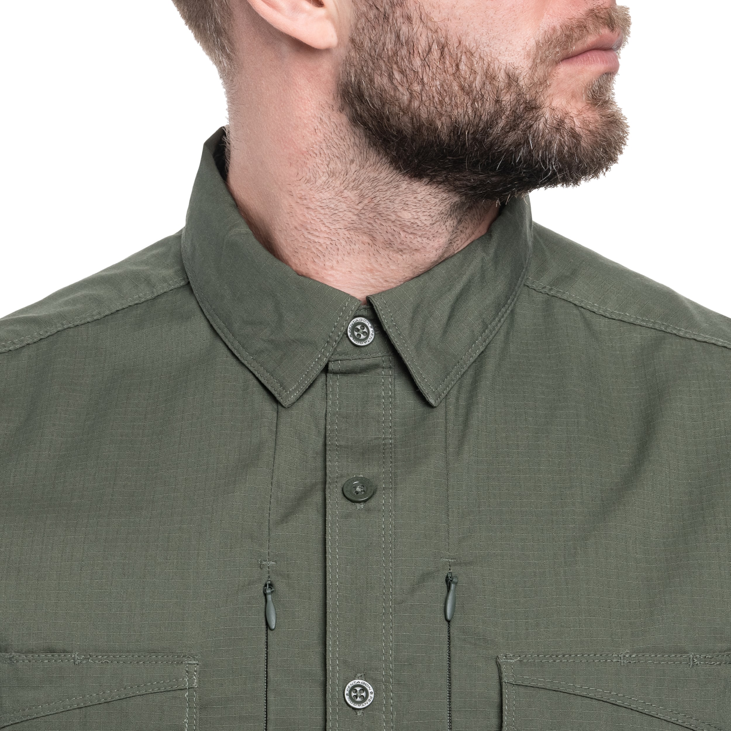 Koszula taktyczna Pentagon Plato Short Sleeve - Camo Green