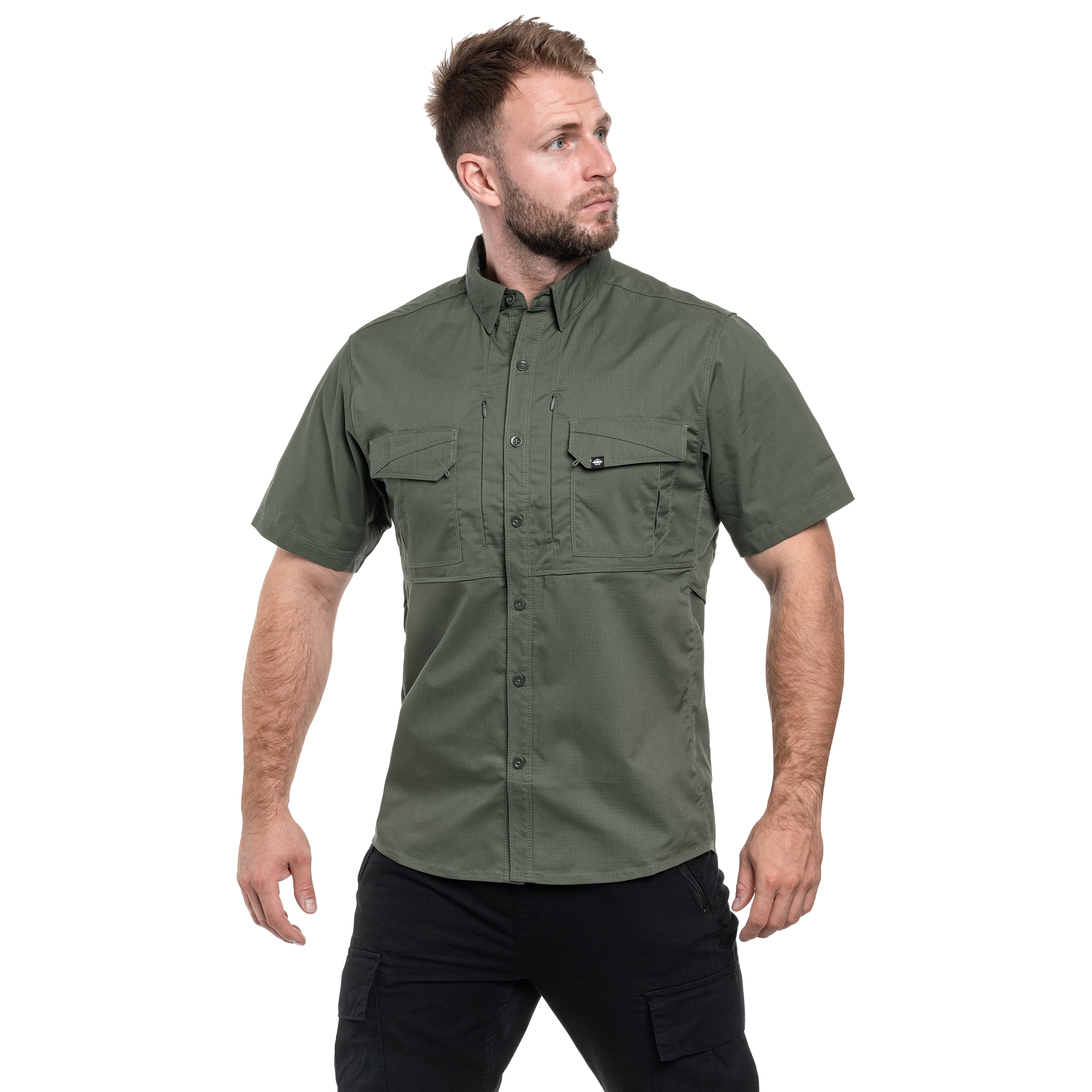 Koszula taktyczna Pentagon Plato Short Sleeve - Camo Green