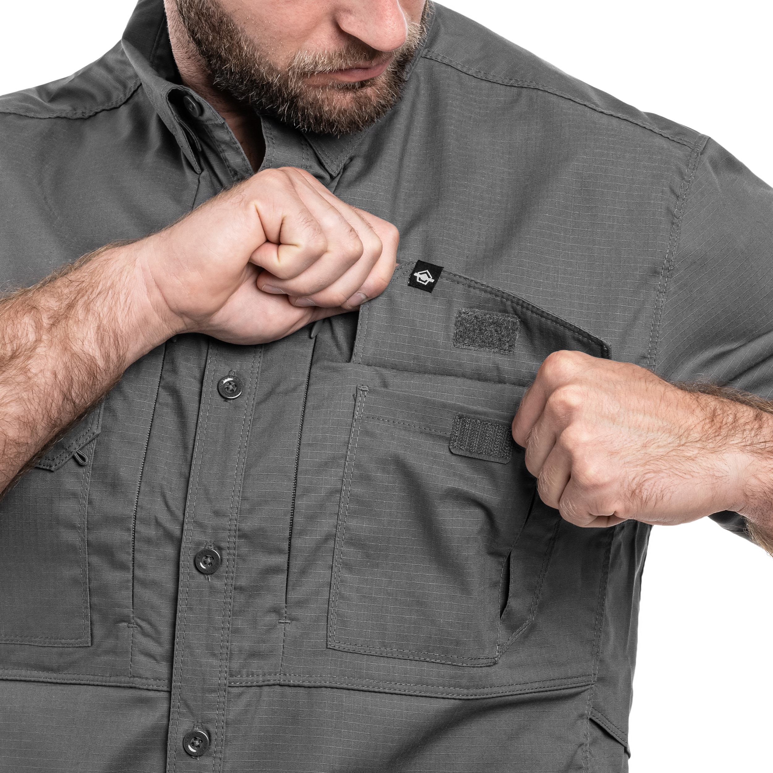 Koszula taktyczna Pentagon Plato Short Sleeve - Wolf Grey