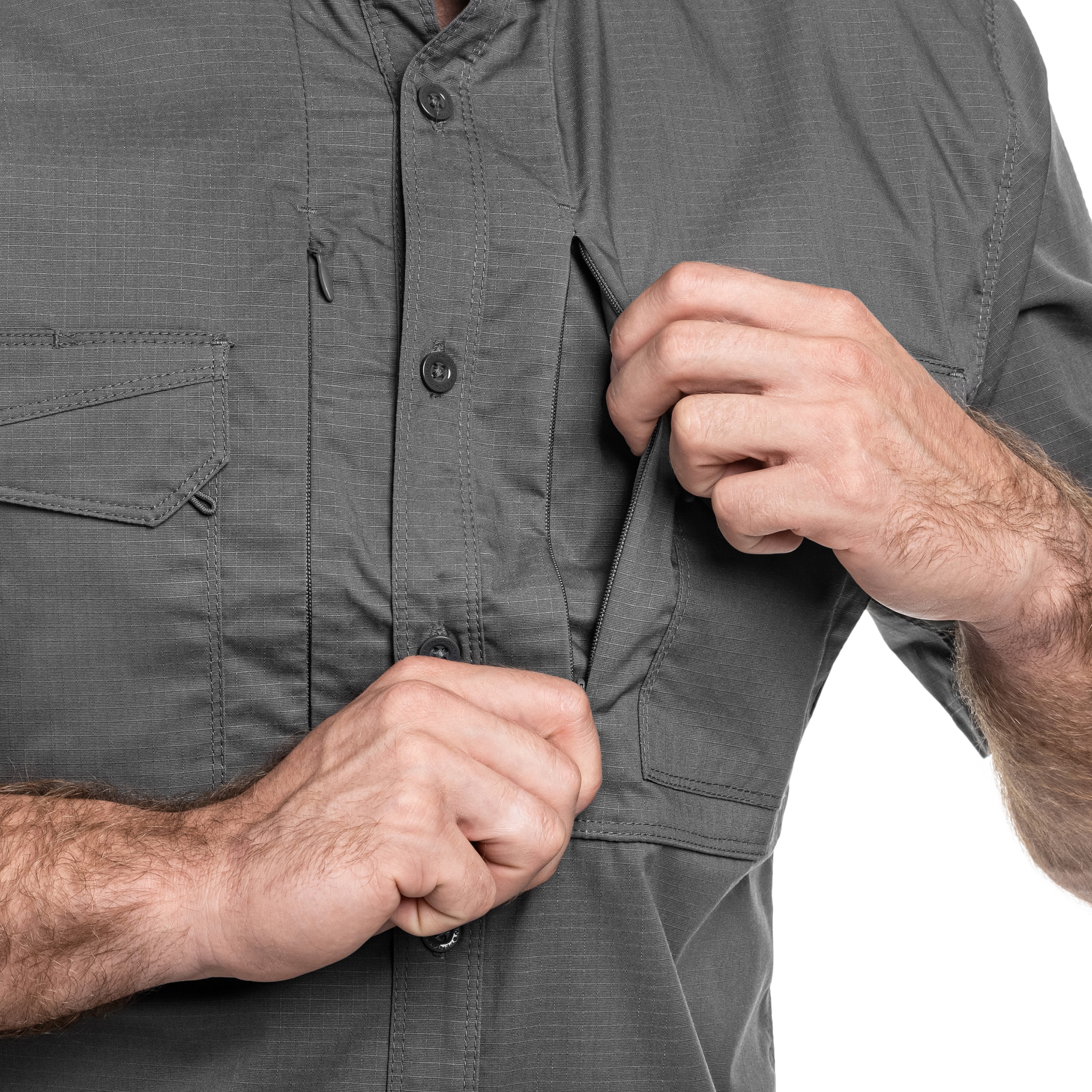 Koszula taktyczna Pentagon Plato Short Sleeve - Wolf Grey