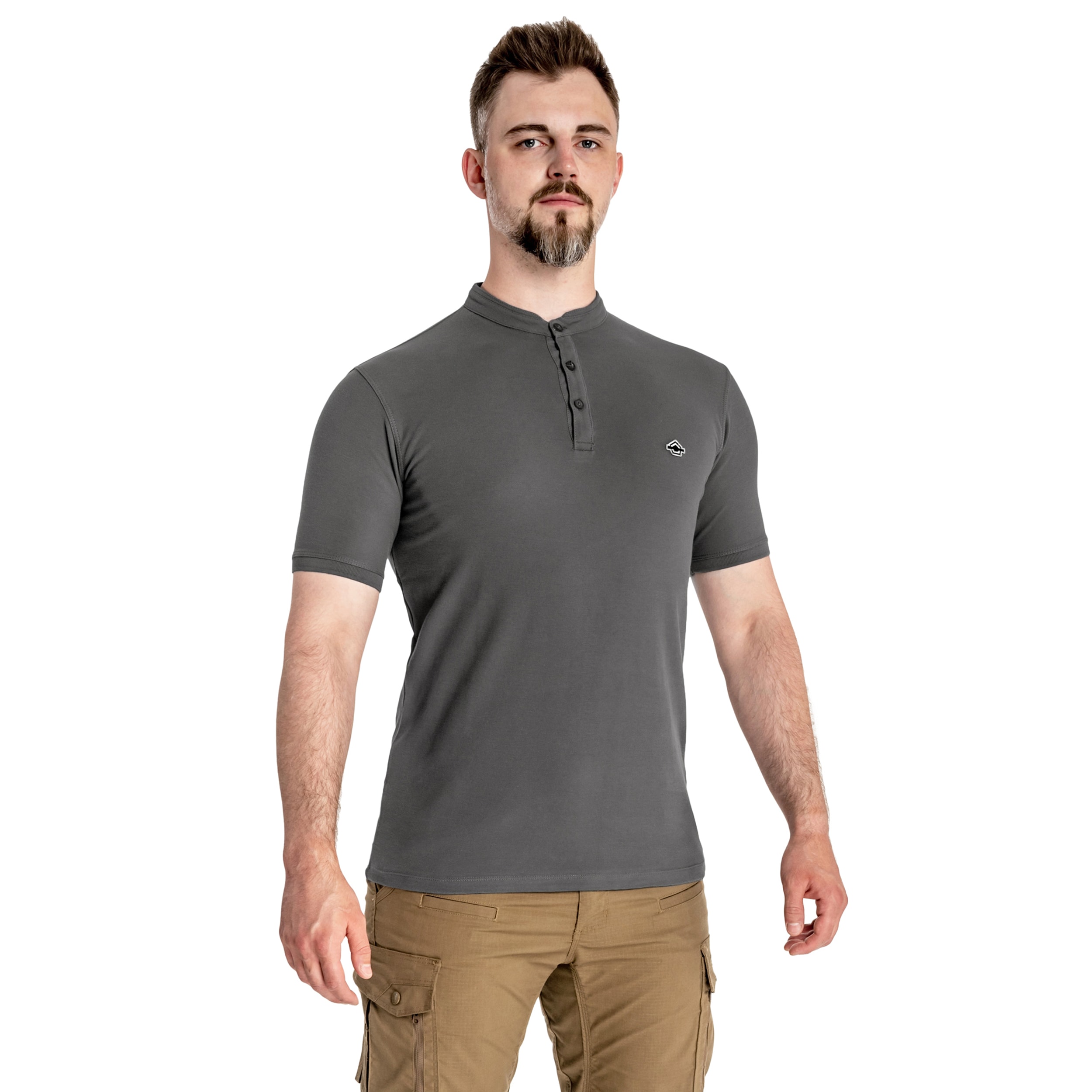 Футболка T-Shirt Pentagon Levantes Henley - Wolf Grey