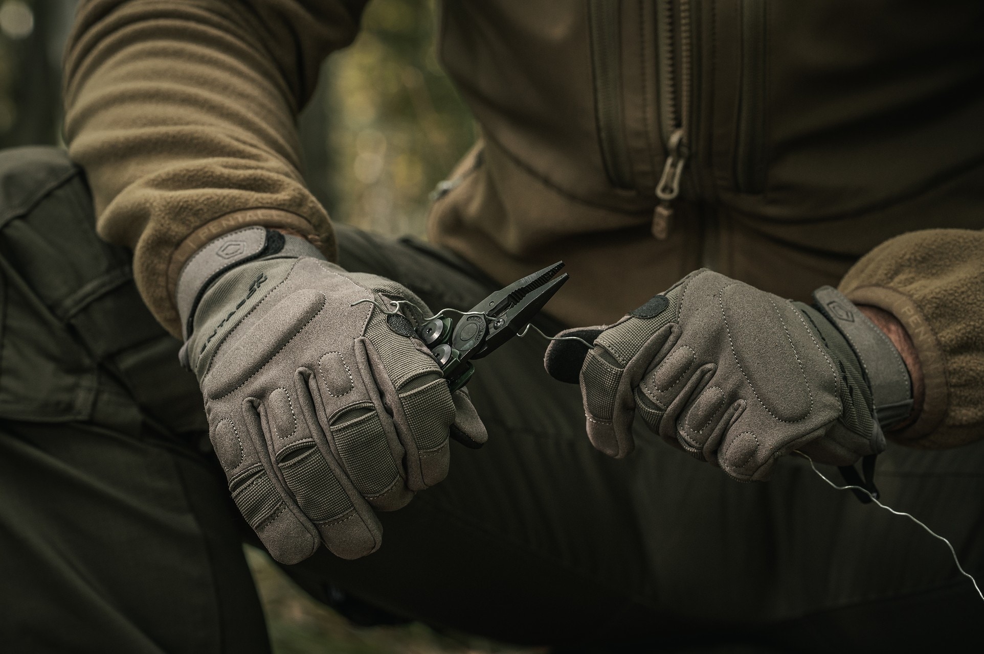 Rękawice taktyczne Pentagon Karia - Wolf Grey