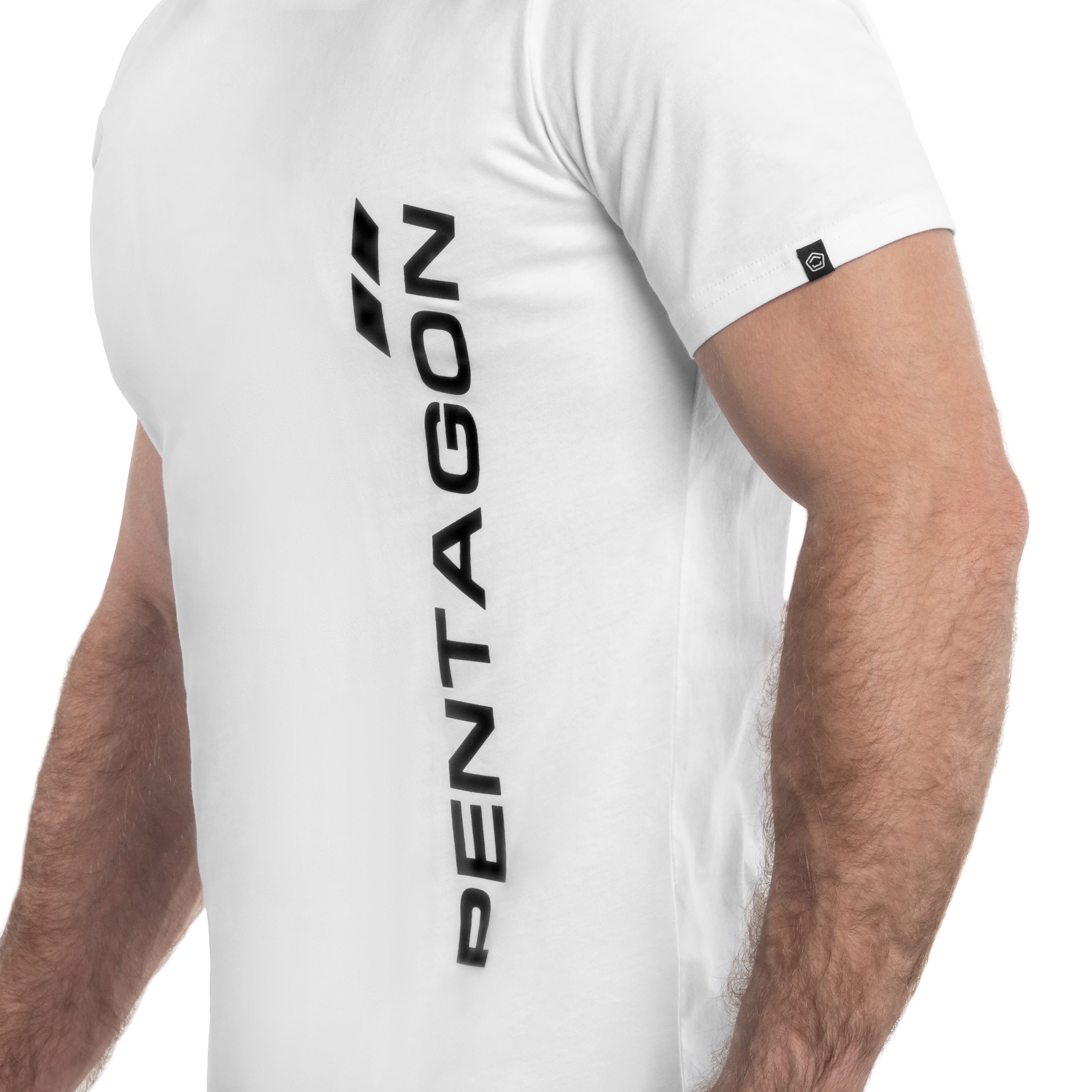 Koszulka T-shirt Pentagon Vertical - White