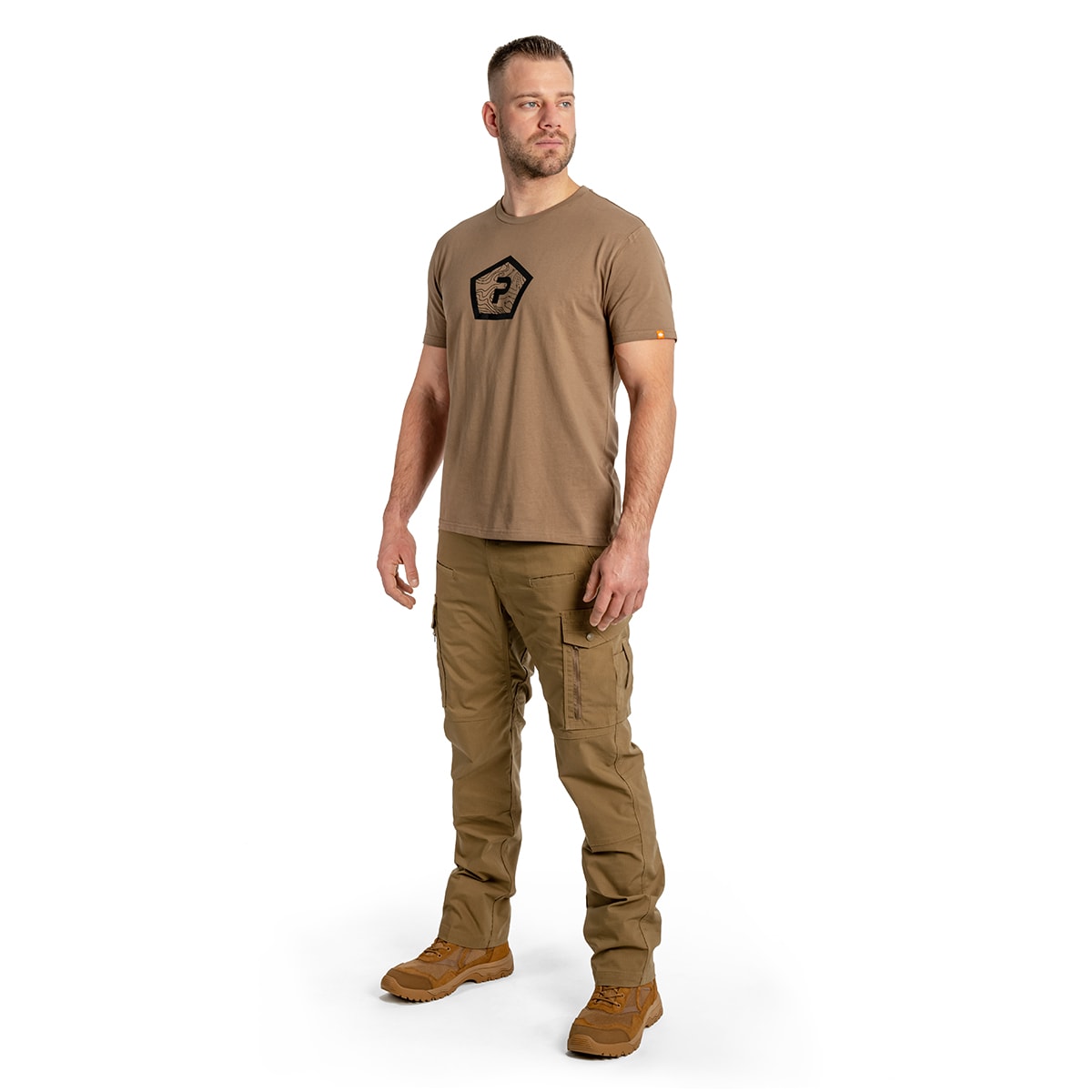 Koszulka T-shirt Pentagon Shape - Coyote