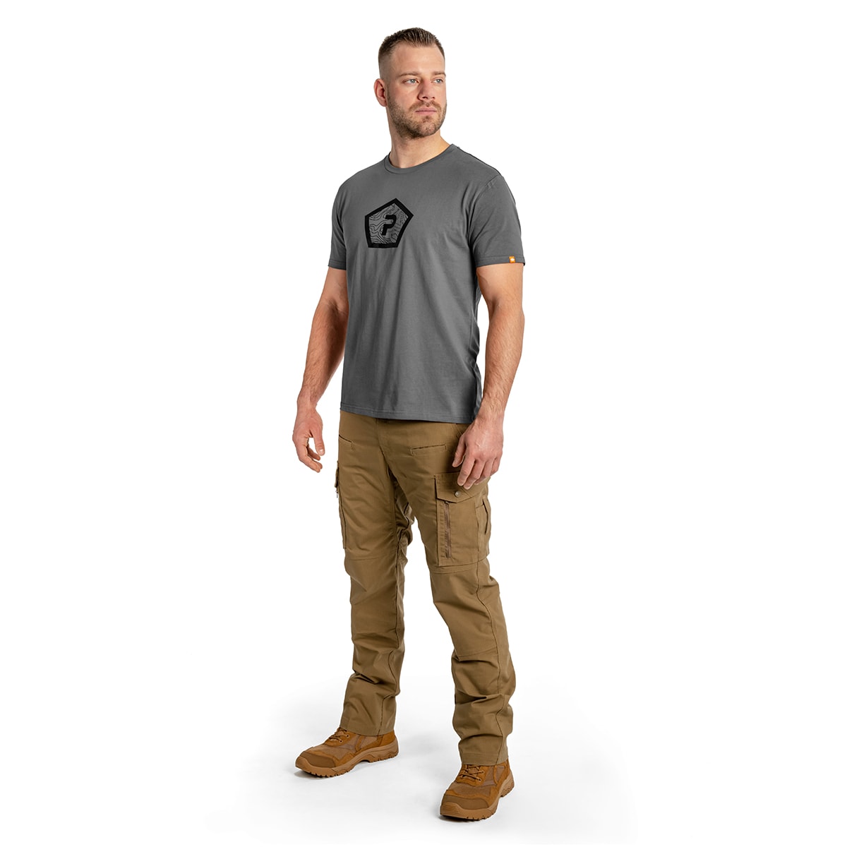 Koszulka T-shirt Pentagon Shape - Wolf Grey
