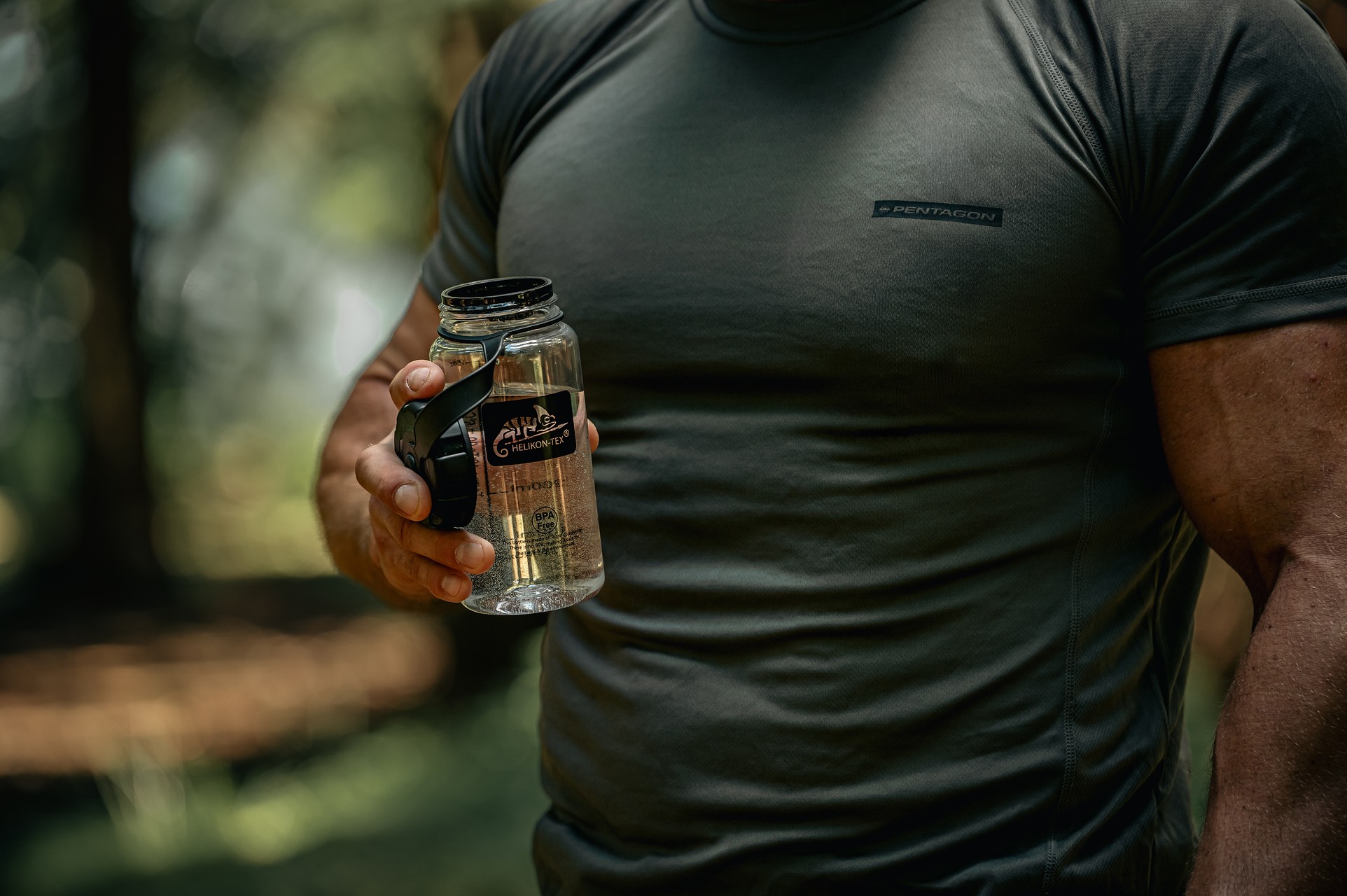 Koszulka termoaktywna Pentagon Body Shock - Cinder Grey