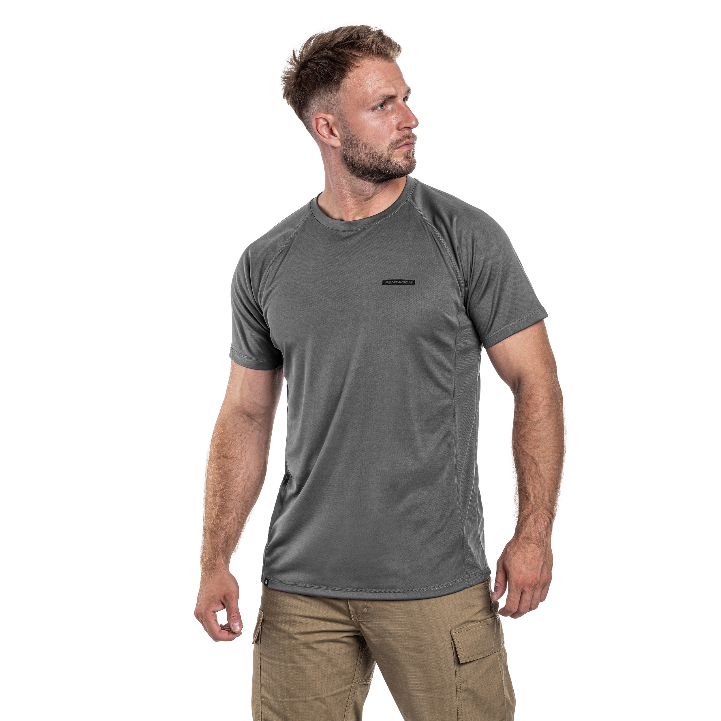 Koszulka termoaktywna Pentagon Body Shock - Cinder Grey