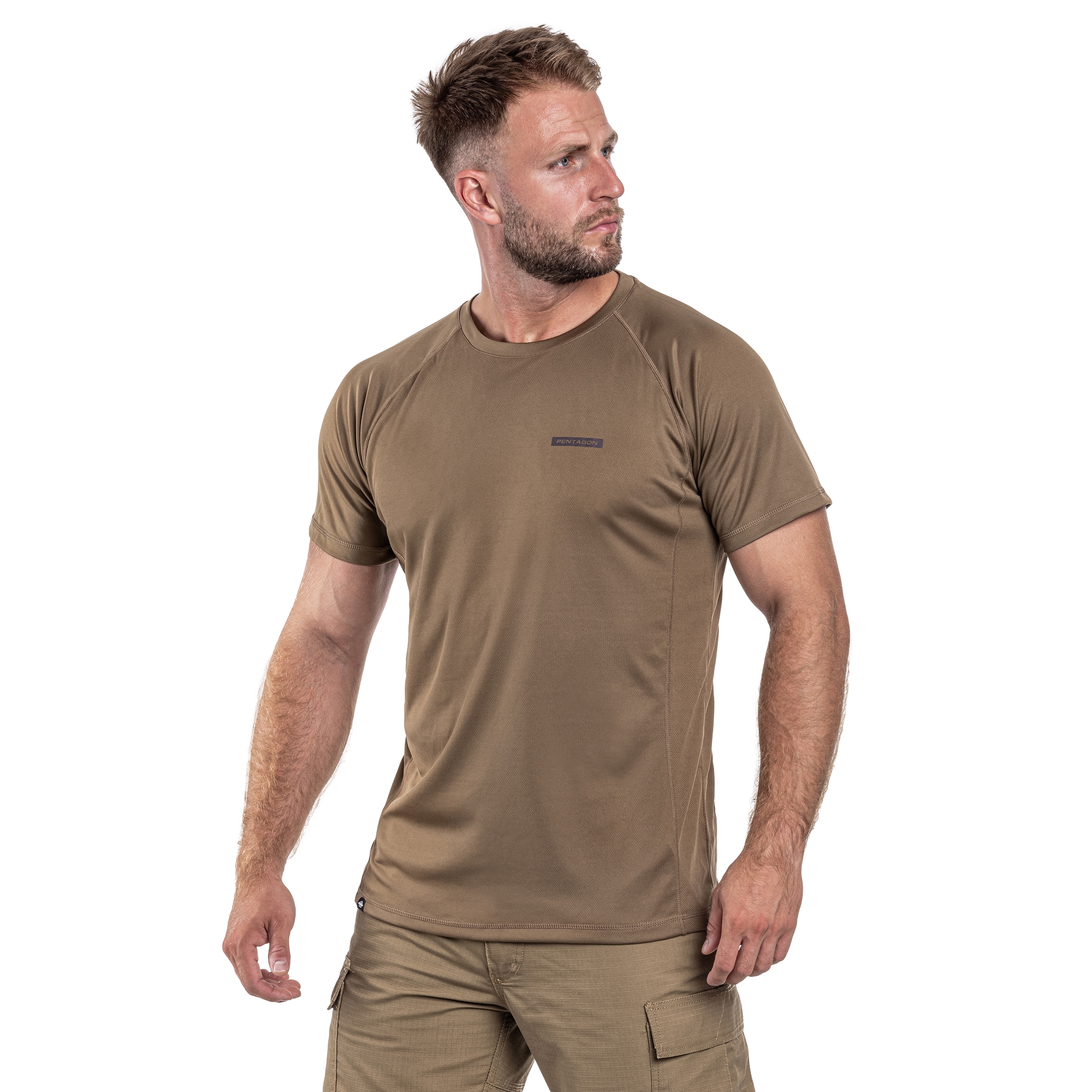 Koszulka termoaktywna Pentagon Body Shock - Coyote