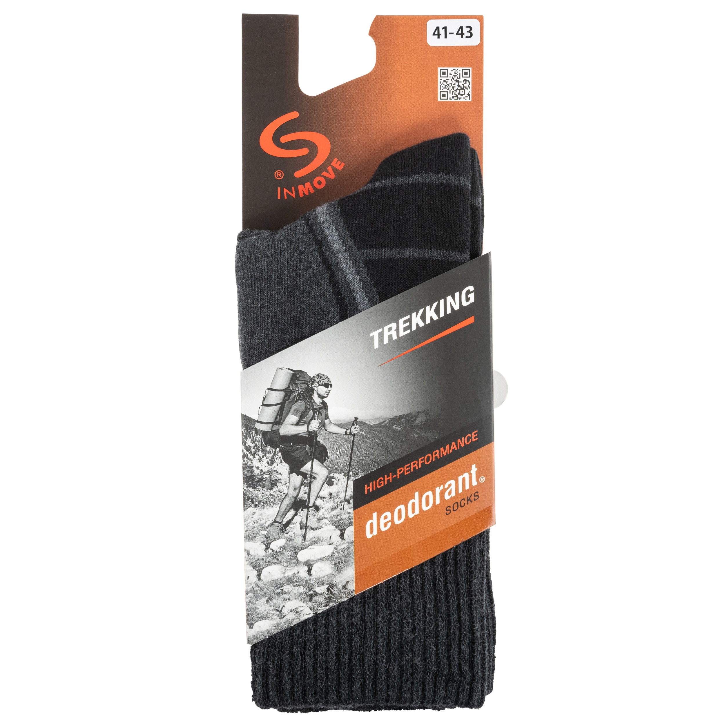 Skarpety INMOVE Trekking Deodorant - Antracyt/Grafit