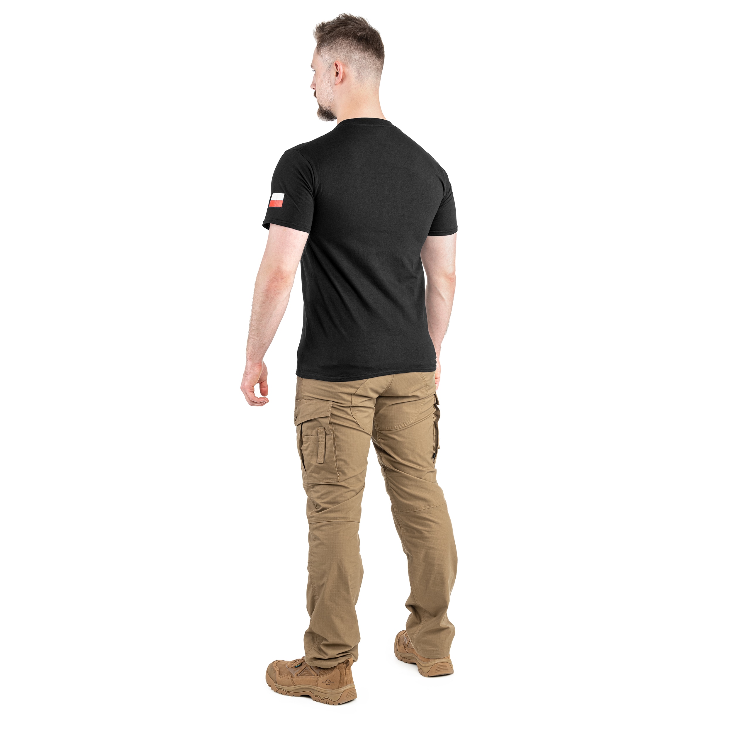 Koszulka T-Shirt TigerWood Flagi - Czarna