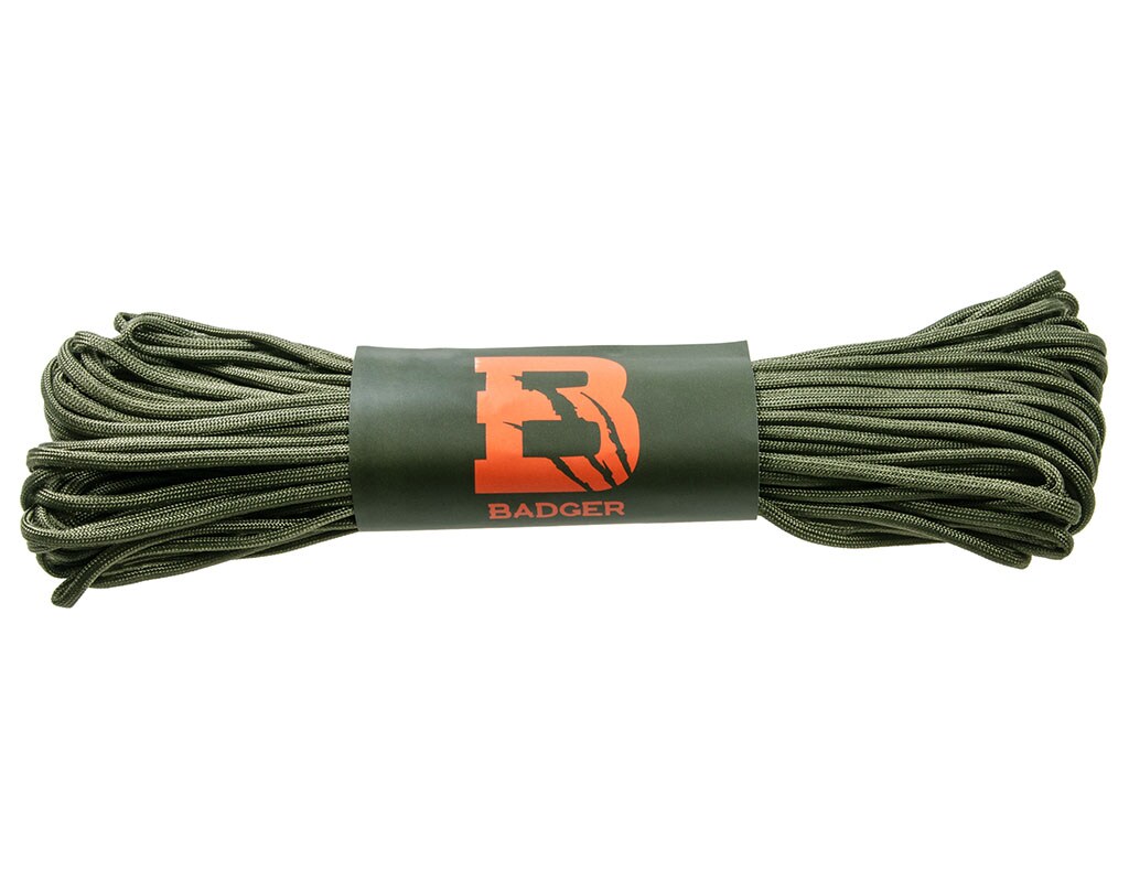 Linka spadochronowa Paracord Badger Outdoor 550 30 m - Olive 