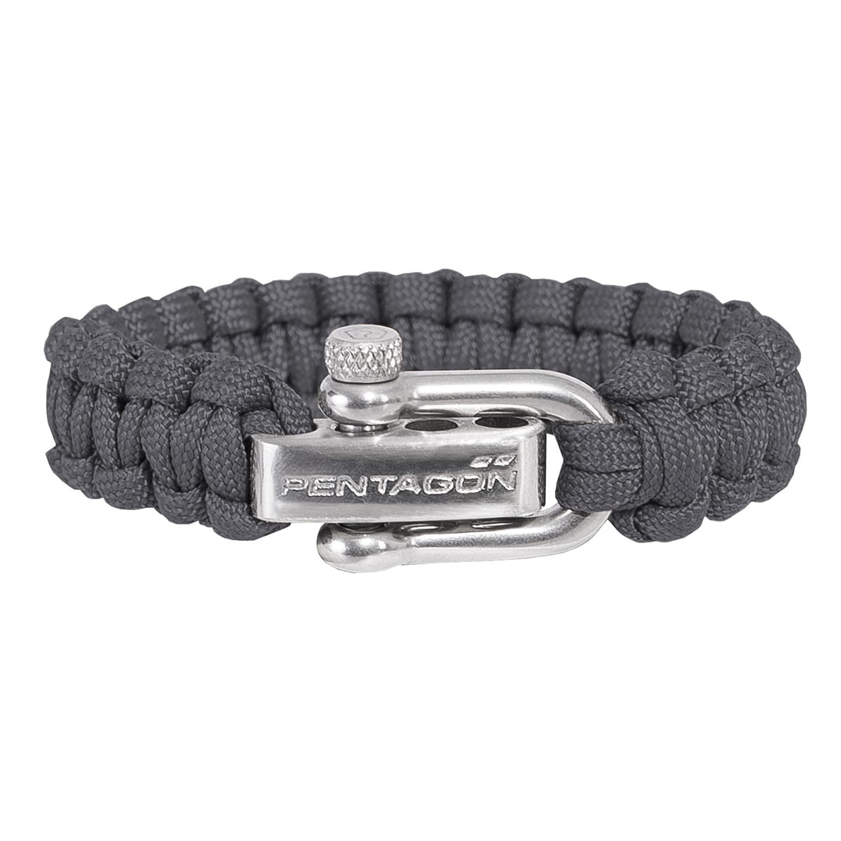 Браслет Paracord Pentagon 2.0 такелажна скоба - Wolf Grey