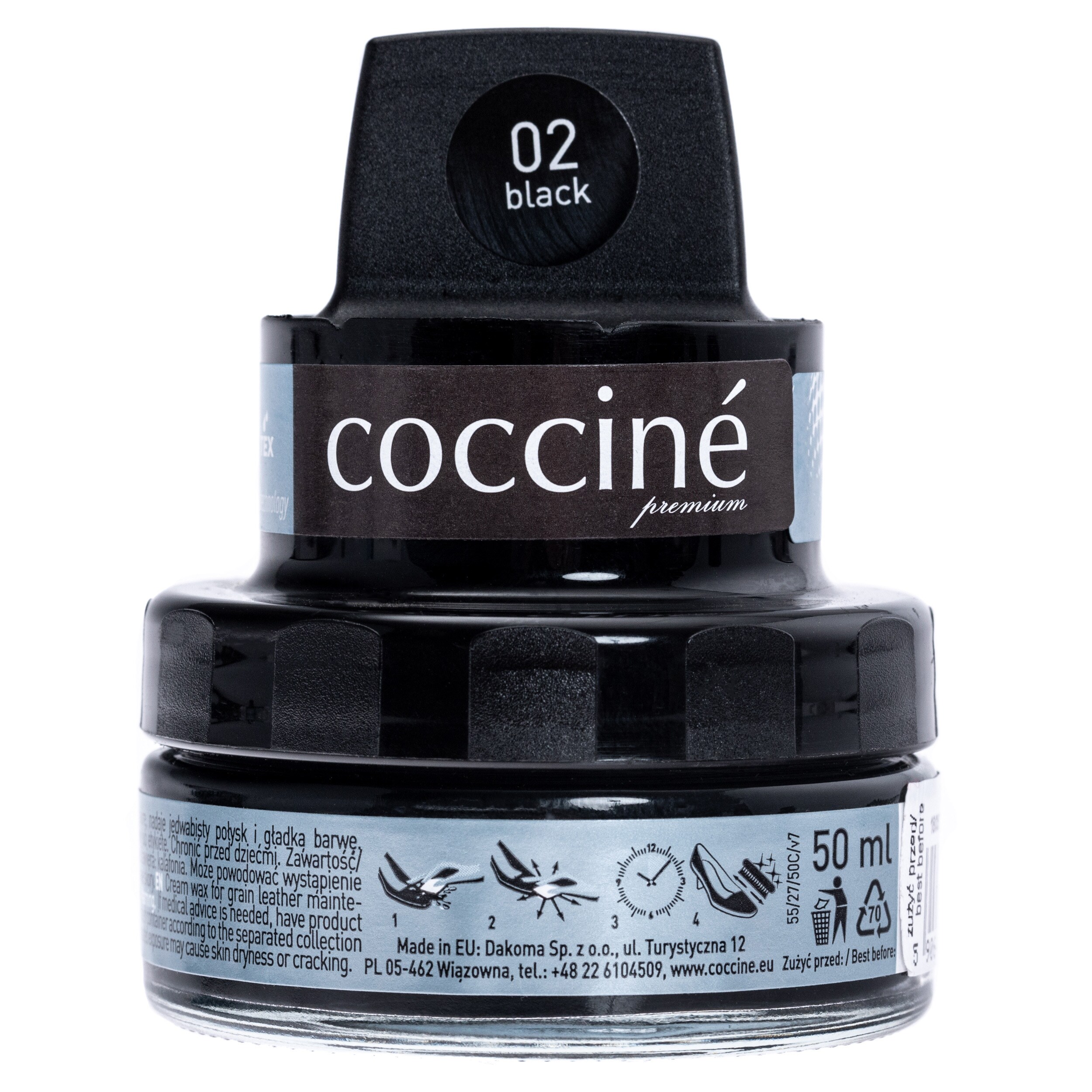 Віск для зернистої шкіри Coccine Nano Wax 50 мл - Чорний