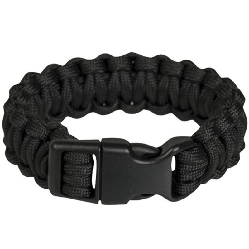 Браслет Paracord Mil-Tec пряжка 22 мм - Black