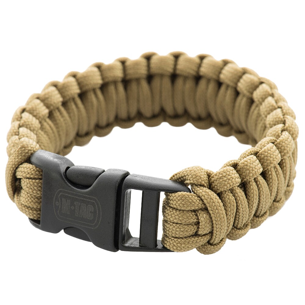 Bransoletka Paracord M-Tac klamra - Coyote