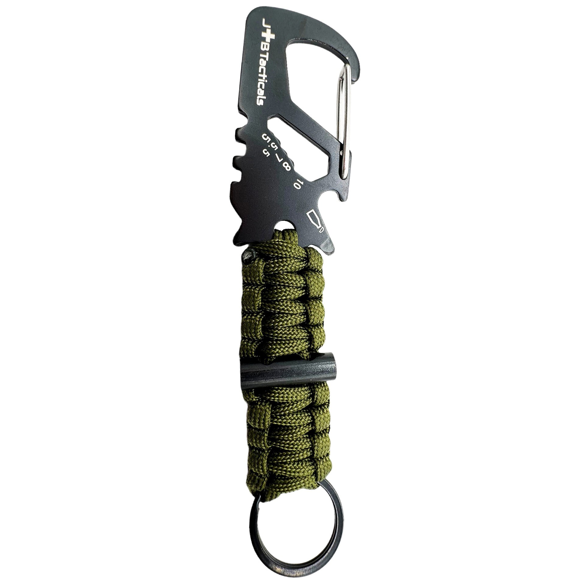 Брелок JB Tacticals карабін paracord 8в1 з кресалом - Green