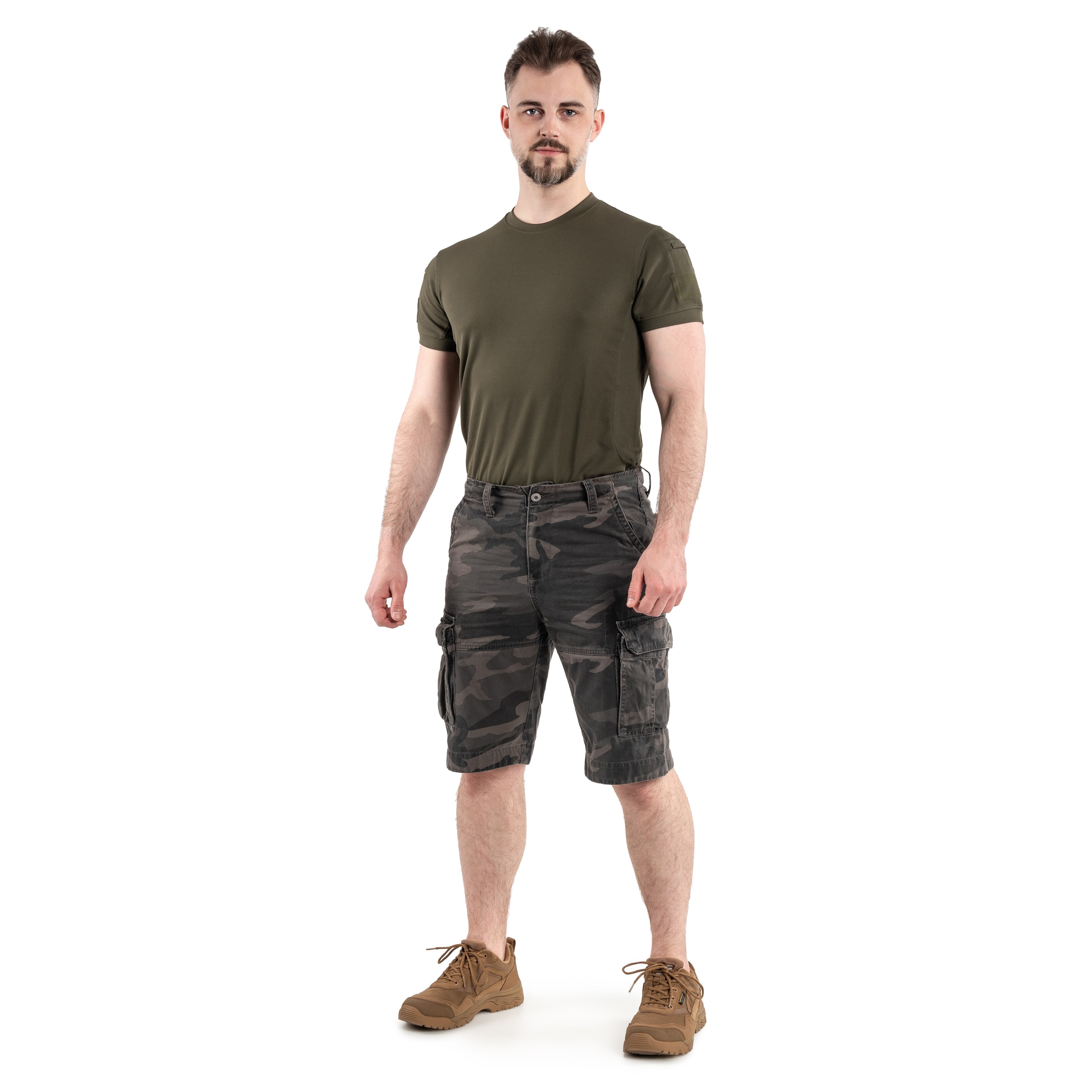 Шорти Mil-Tec Vintage Prewash - Dark Camo