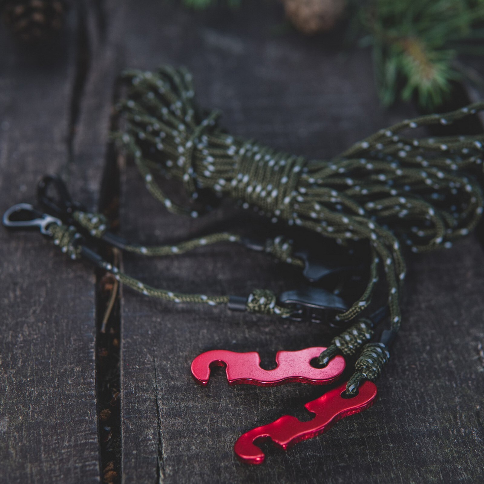 Відтяжки для тенту TigerWood Reflective Silk 10 м - Olive