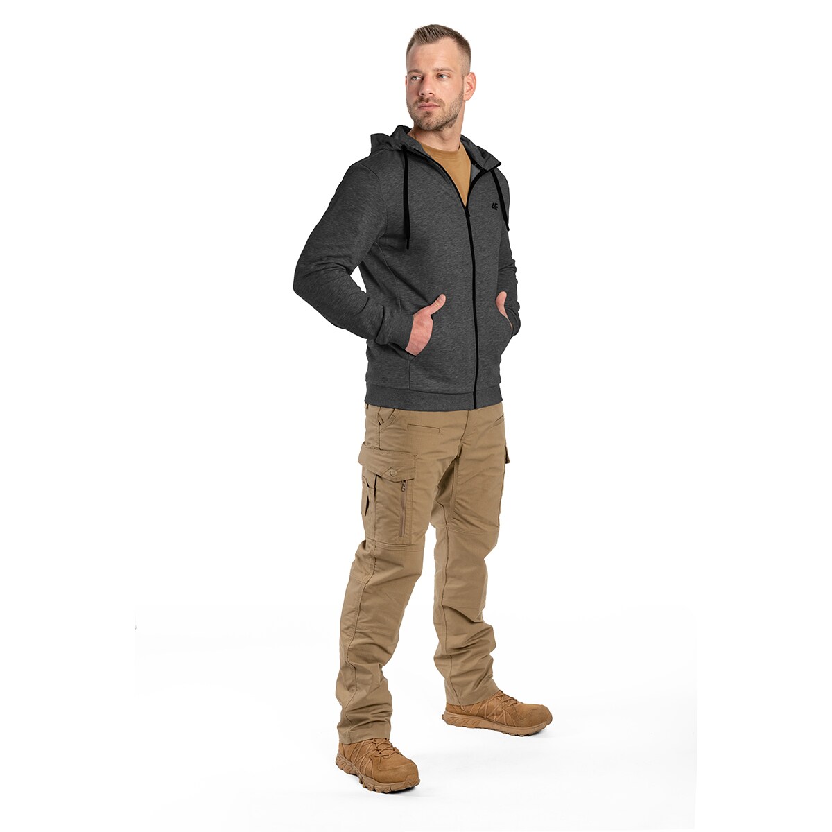 Кофта 4F TSWSM695  - Темно-сірий меланж