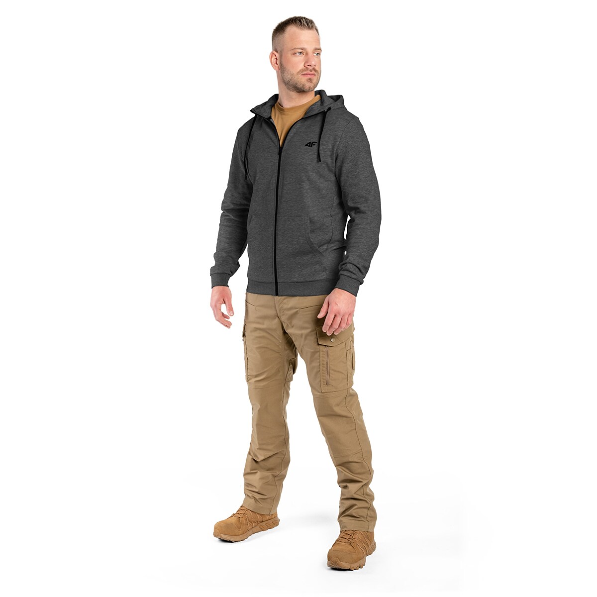Кофта 4F TSWSM695  - Темно-сірий меланж