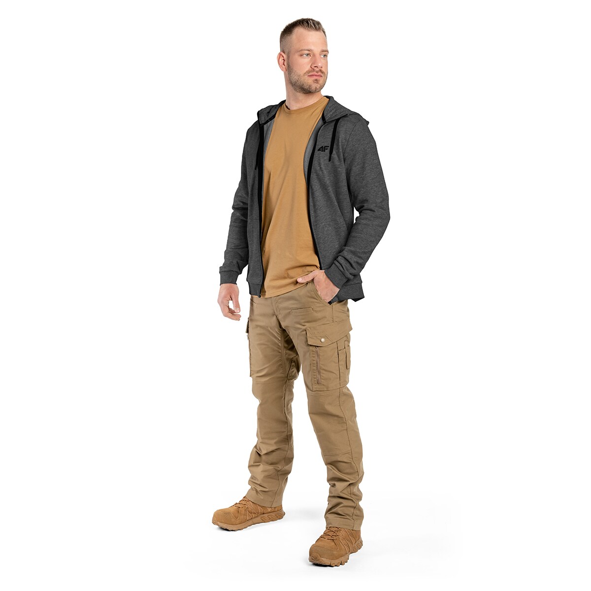 Кофта 4F TSWSM695  - Темно-сірий меланж