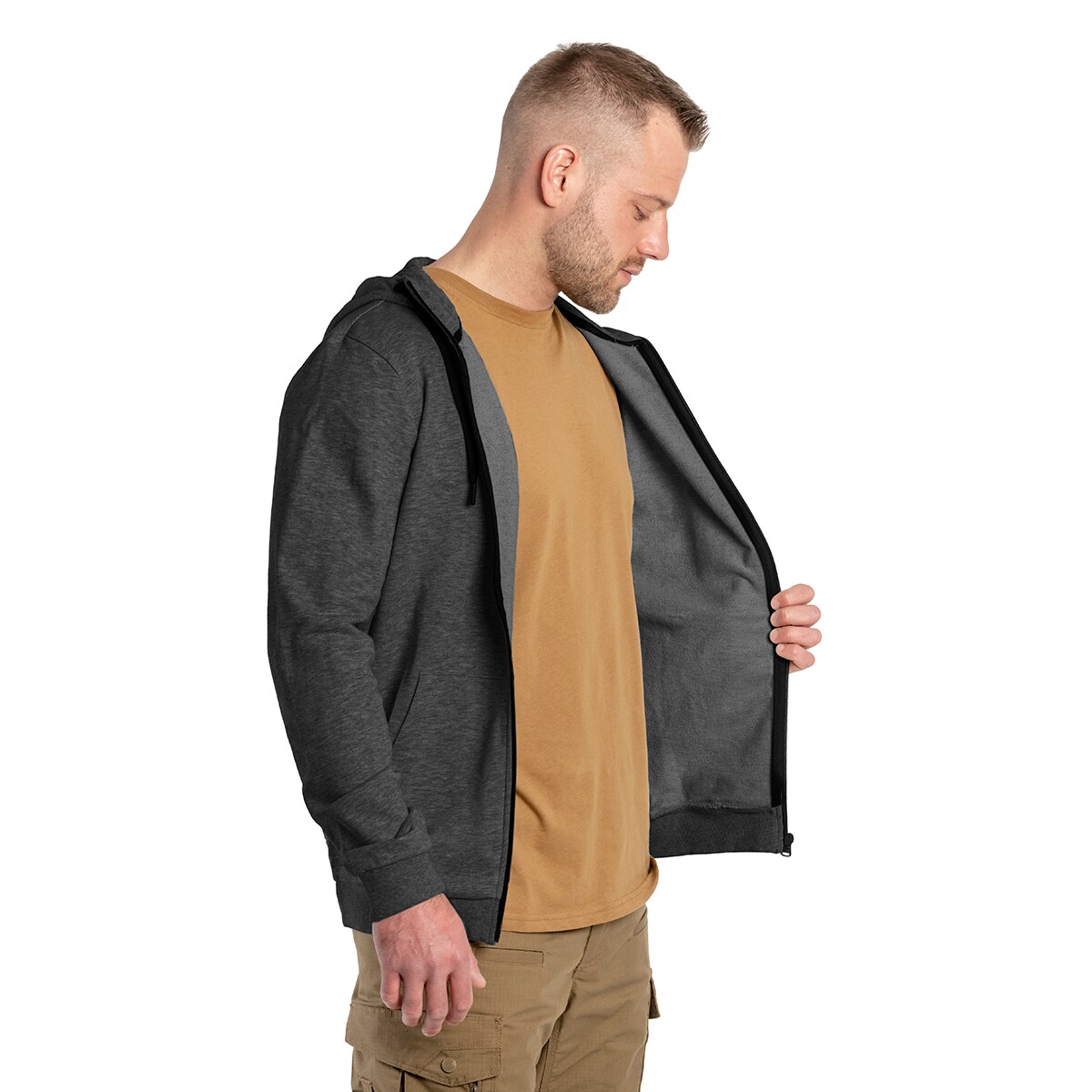 Кофта 4F TSWSM695  - Темно-сірий меланж