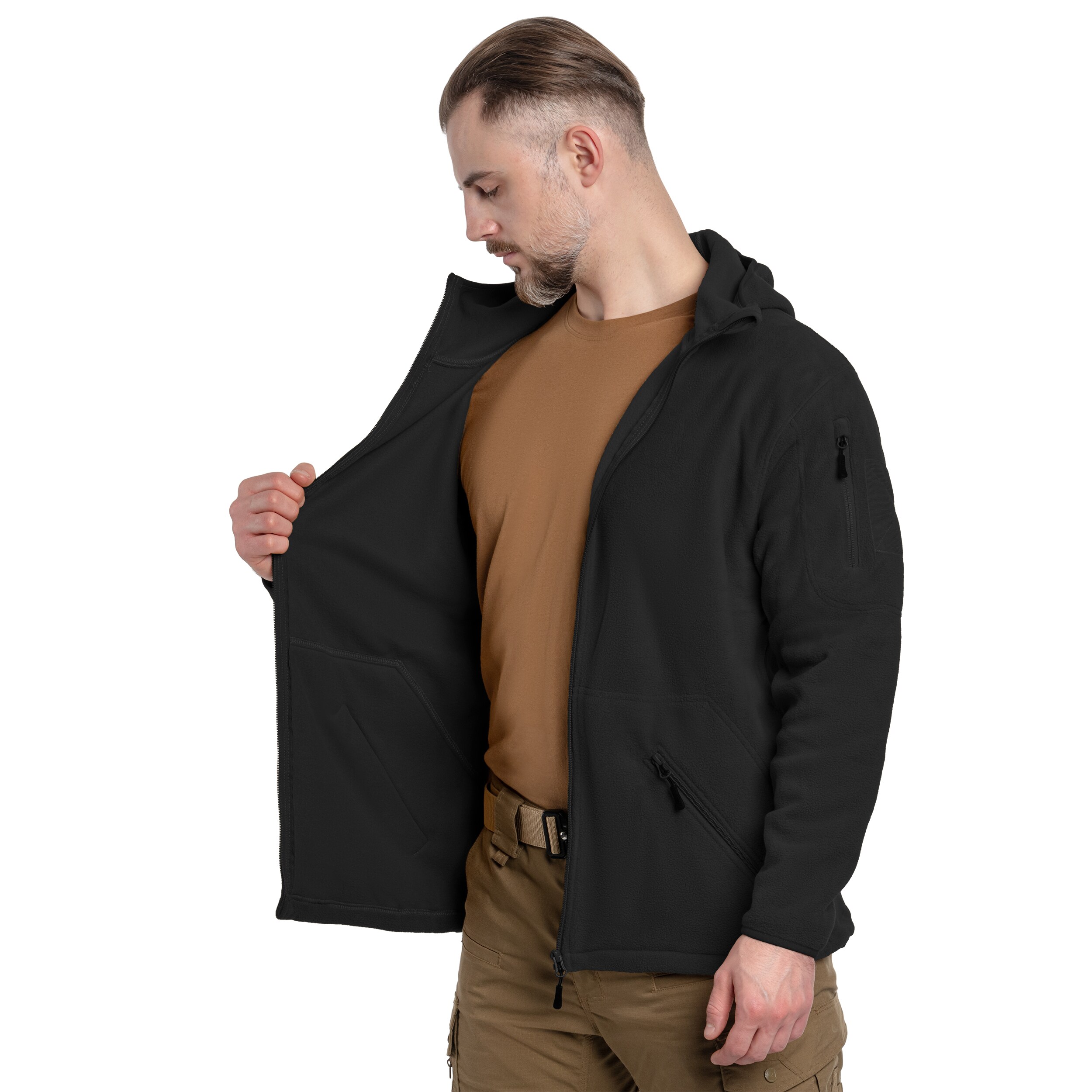 Флісова кофта MFH Tactical - Black