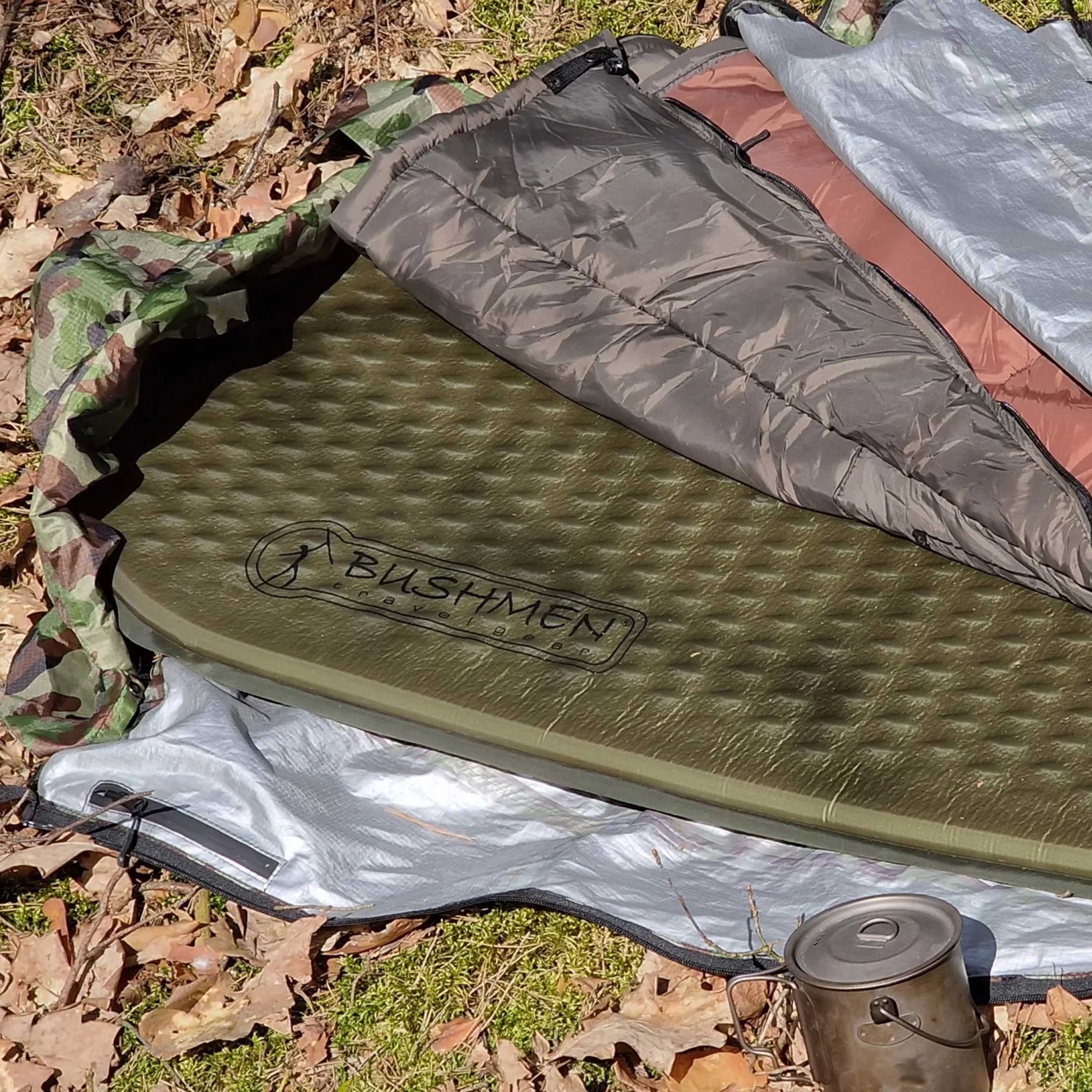 Самонадувний килимок Bushmen FIT 640 - Оливковий