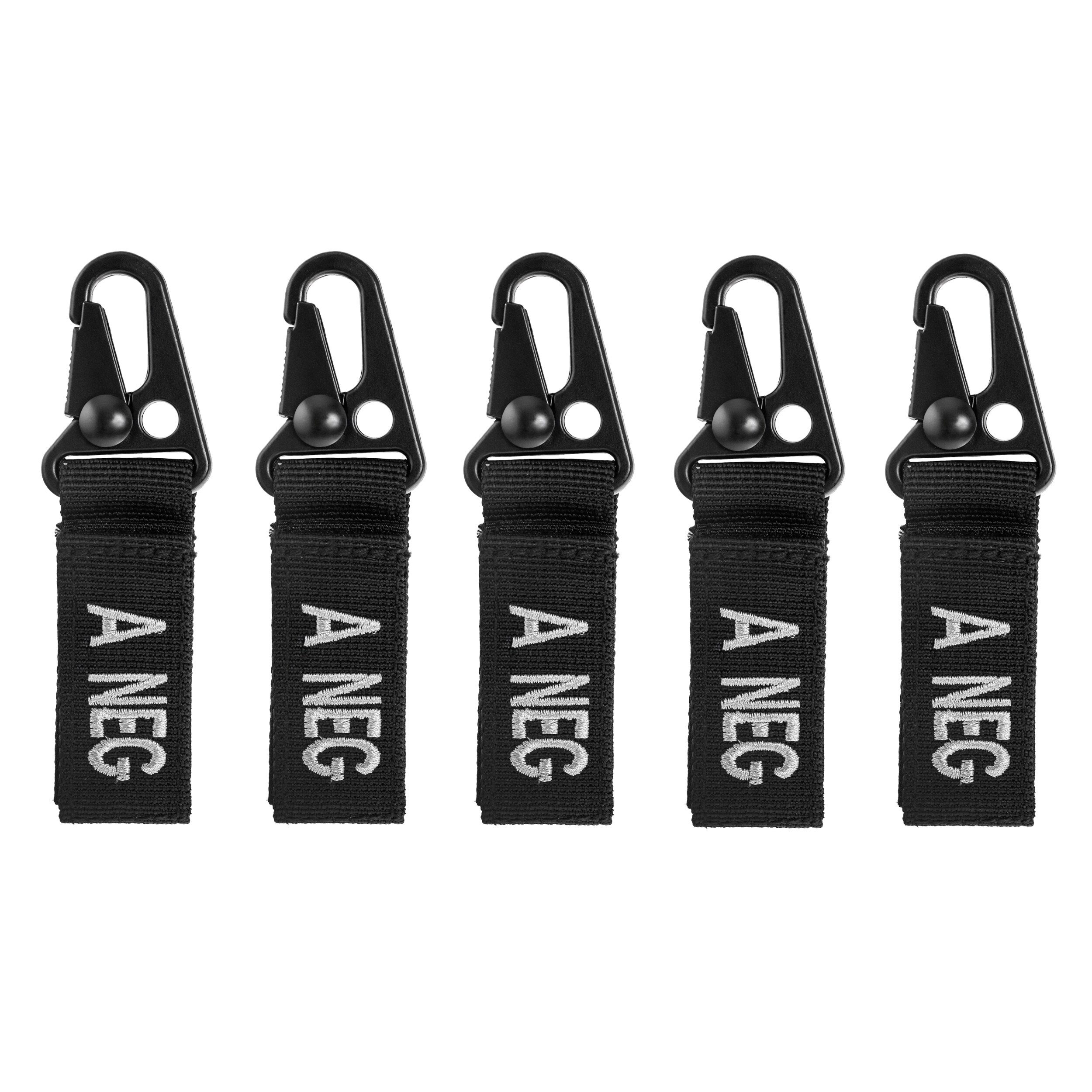 Брелок Mil-Tec група крові A- Black - 5 шт.