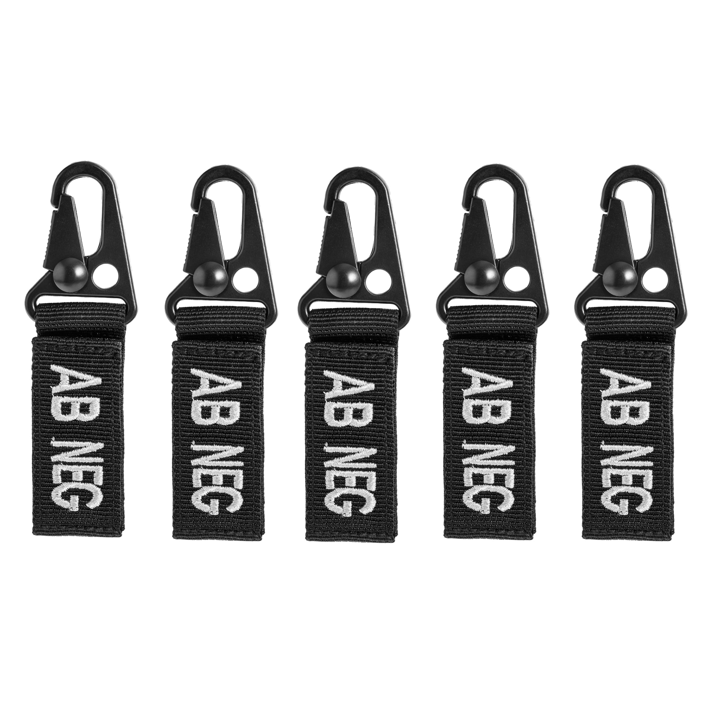 Брелок Mil-Tec група крові AB- Black - 5 шт.