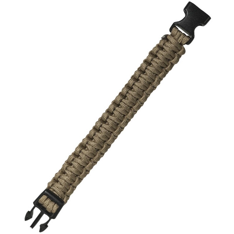 Браслет Paracord Mil-Tec пряжка 22 мм - Coyote