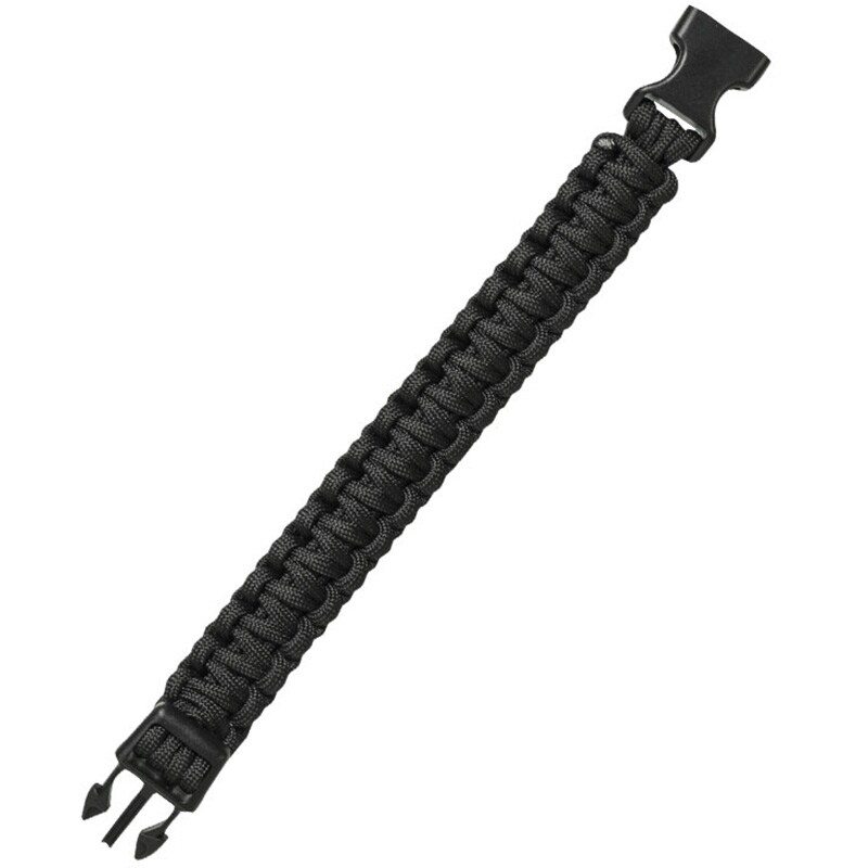 Браслет Paracord Mil-Tec пряжка 22 мм - Black