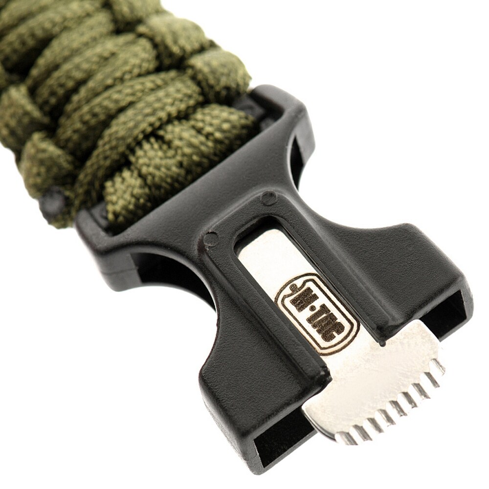 Браслет Paracord M-Tac з кресалом, компасом і свистком - Olive