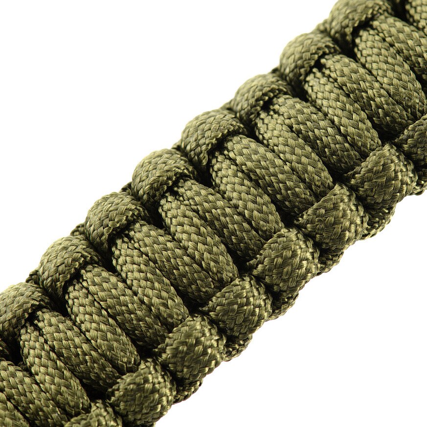 Браслет Paracord M-Tac з кресалом, компасом і свистком - Olive
