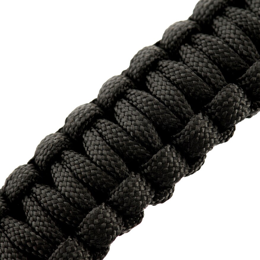 Браслет Paracord M-Tac з кресалом, компасом і свистком - Black
