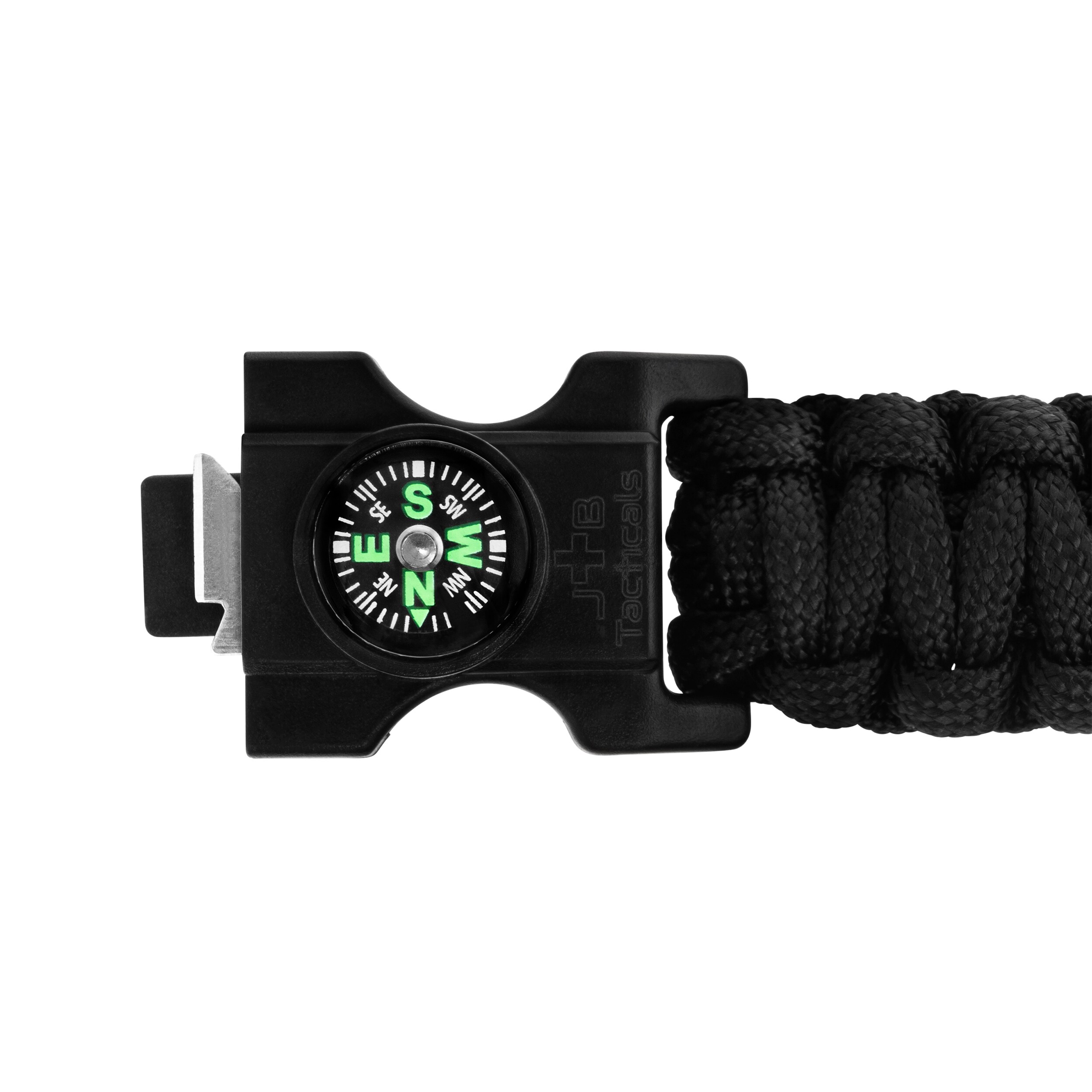 Браслет Paracord JB Tacticals JB-28 SOS - Чорний