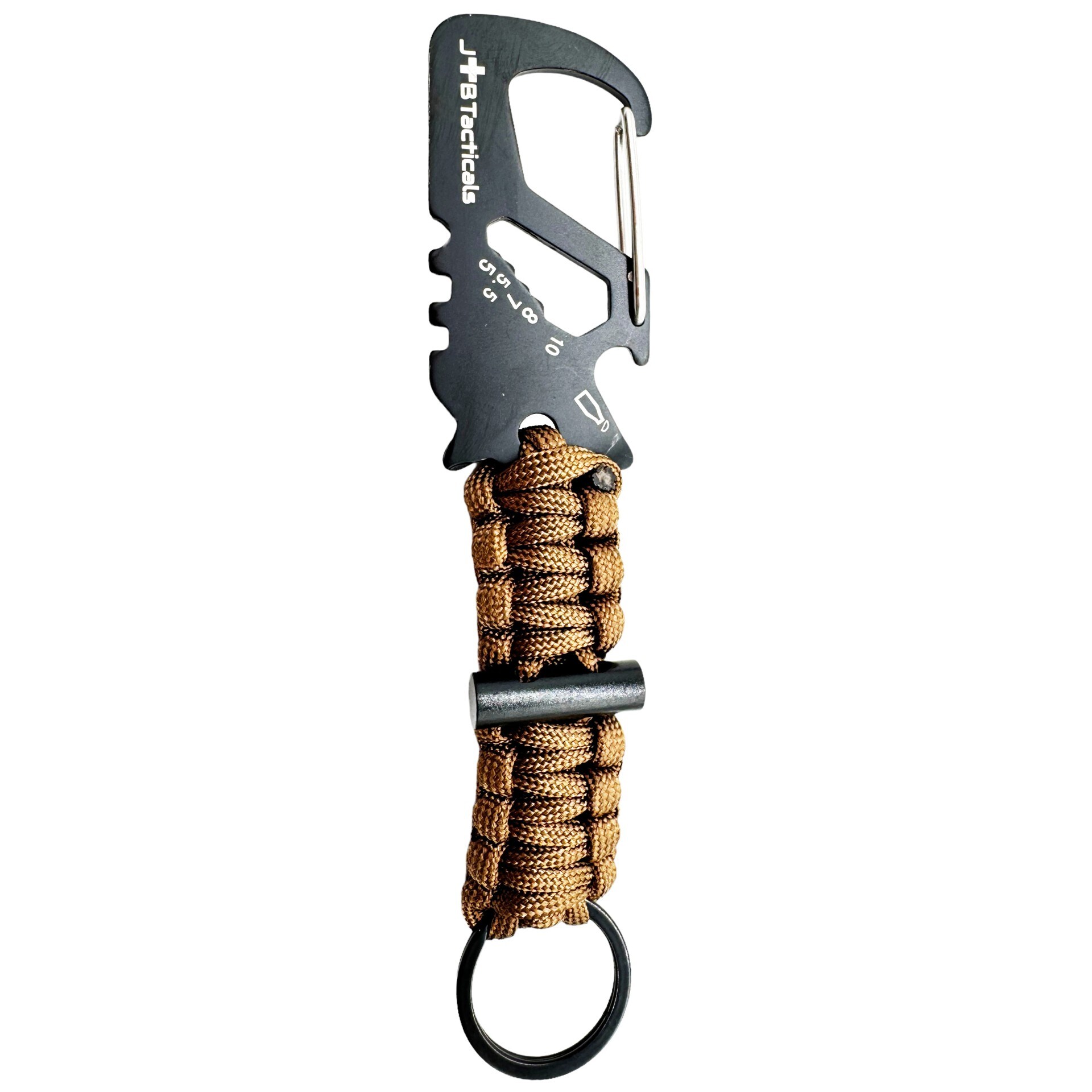Брелок JB Tacticals карабін paracord 8в1 з кресалом - Brown