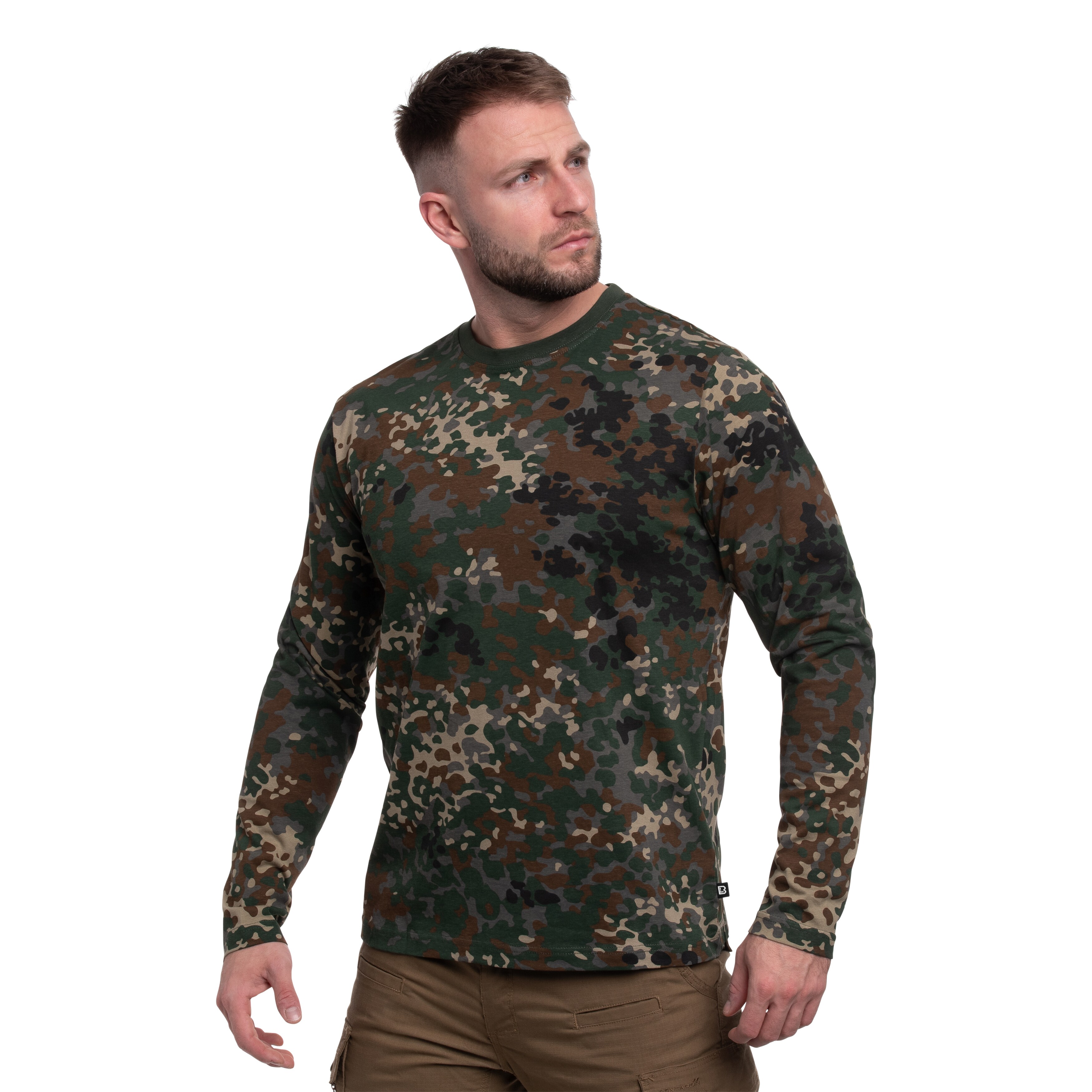 Футболка Brandit Premium Long Sleeve Shirt - Flecktarn