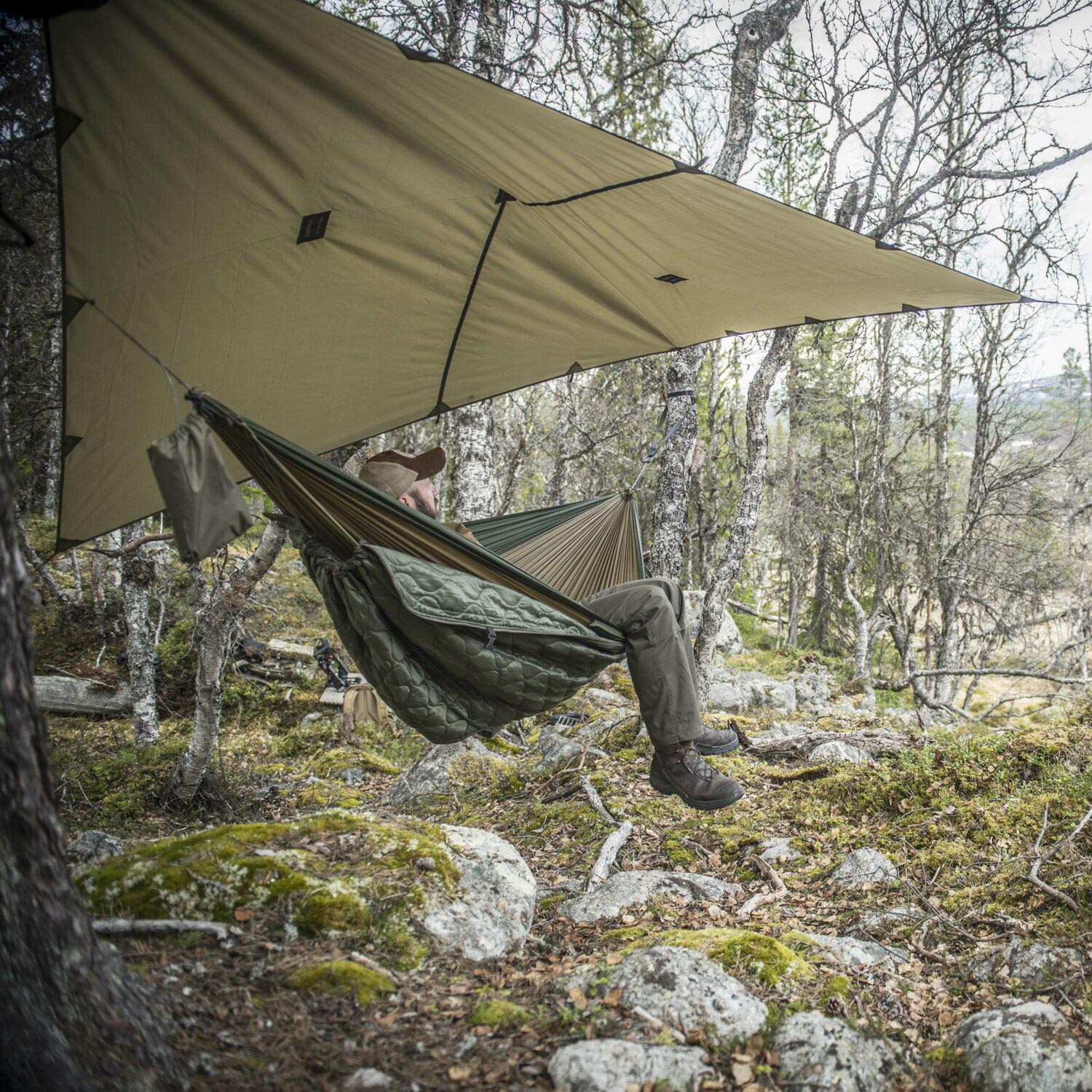 Брезент Helikon Supertarp Small бівуачний малий - оливково-зелений