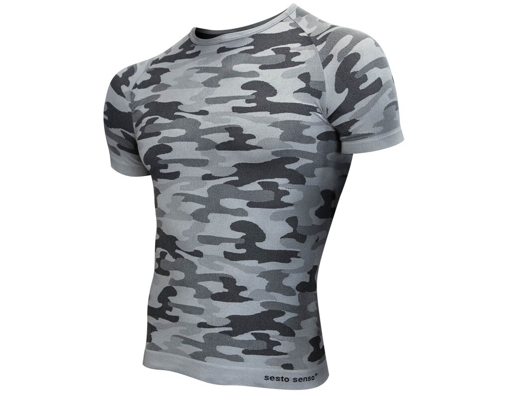 Термоактивна футболка з коротким рукавом Sesto Senso Thermo Active - Urban Camo
