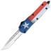 Nóż sprężynowy CobraTec Medium FS-3 OTF Cerakote - Texas Flag