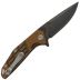 Nóż składany Womsi Falke S90V G10 - Brown/Black