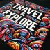 Koszulka T-shirt Voyovnik Travel & Explore - Czarna
