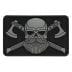 Пластир M-Tac Bearded Skull 3D PVC - чорний/сірий
