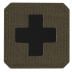 Naszywka medyczna M-Tac Medic Cross Laser Cut - Ranger Green/Black