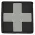 Нашивка медична M-Tac Medic Cross Square PVC - Black/Grey