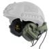 Ochronniki słuchu aktywne Earmor M31X Mark 3 do hełmów - foliage green