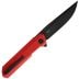 Nóż składany Bestechman Dundee Black Blade - Red
