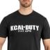 Koszulka T-shirt Kałdun Kcal Of Duty - Czarna