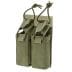 Ładownica Mil-Tec Double Magazine Pouch Hook & Loop Backside - Olive